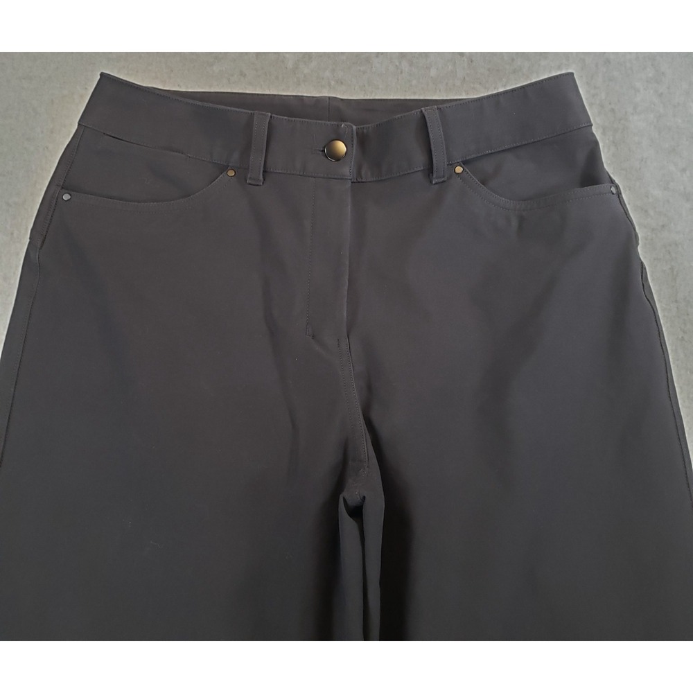 Lululemon City Sleek Wide Legs Pants Womens Black Size 30 High Rise LW5ENJS - Picture 2 of 12
